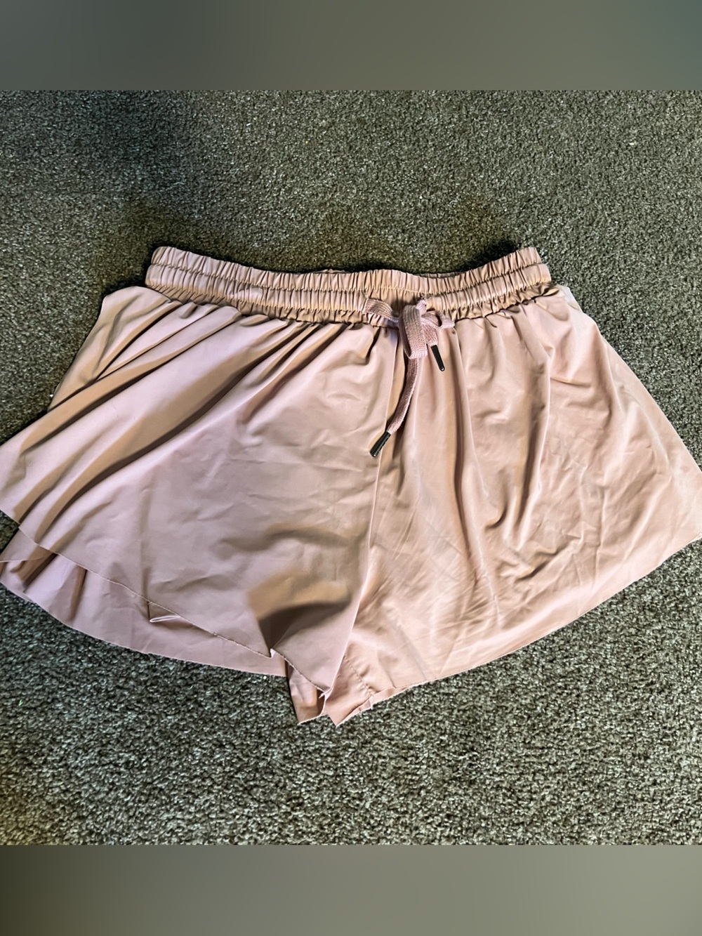Dusty Pink Elastic Waist Skort